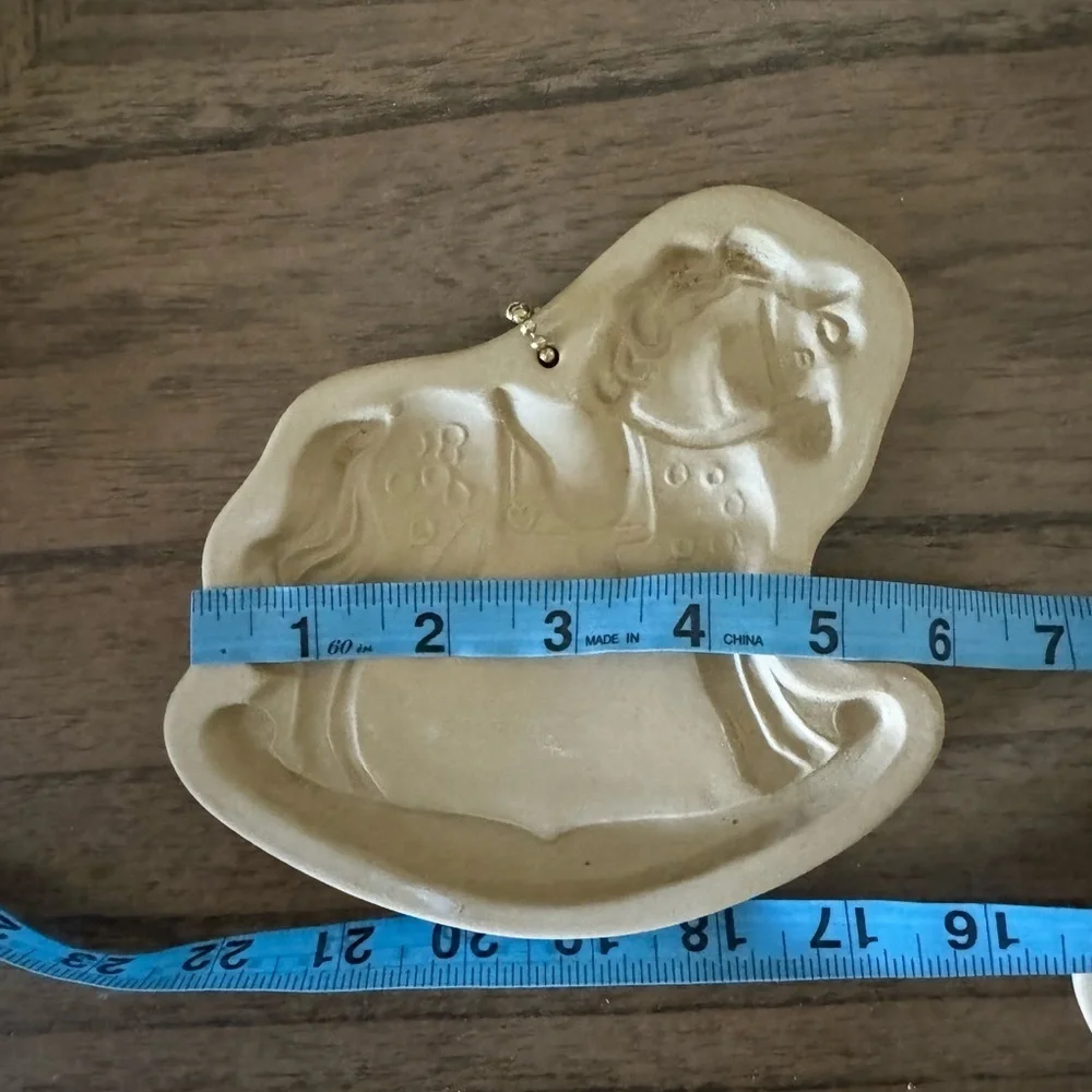 Brown Bag cookie art rocking horse and bird house